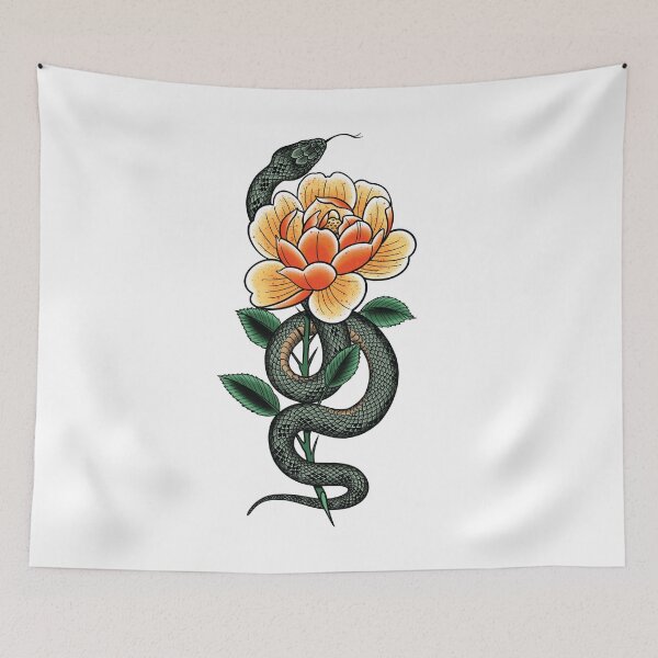 Item preview, Snake and Flower designed and sold by SevenRelics.
