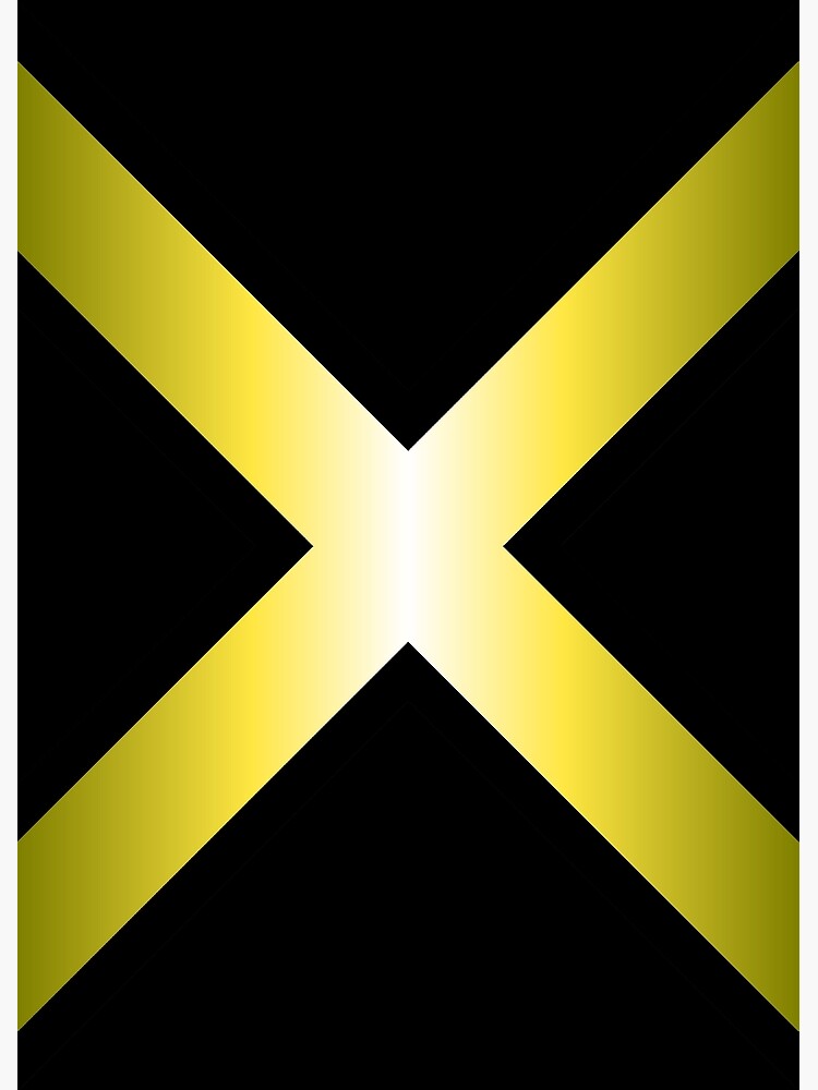 "Golden X" Poster by kerchow Redbubble