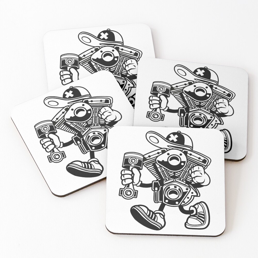 Item preview, Coasters (Set of 4) designed and sold by cartoonbug.