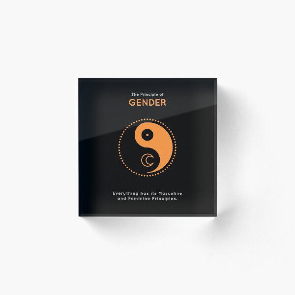 The Principle of Gender - Shee Symbol Acrylic Block