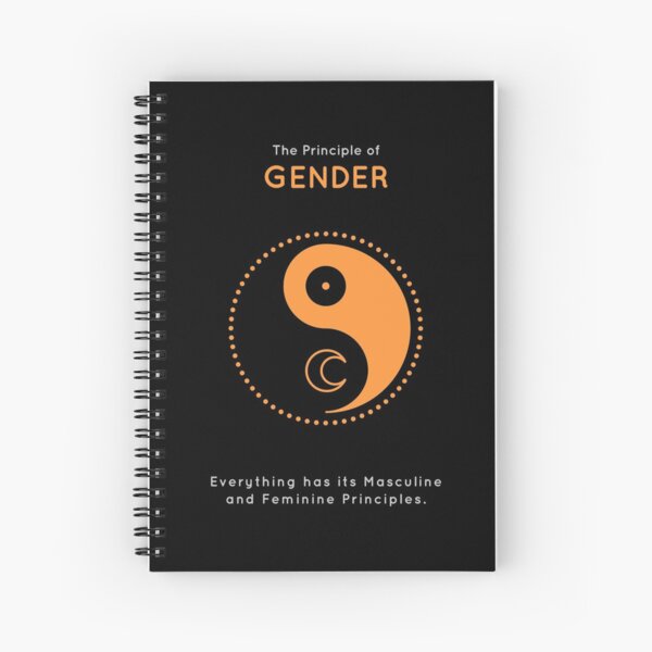 The Principle of Gender - Shee Symbol Spiral Notebook