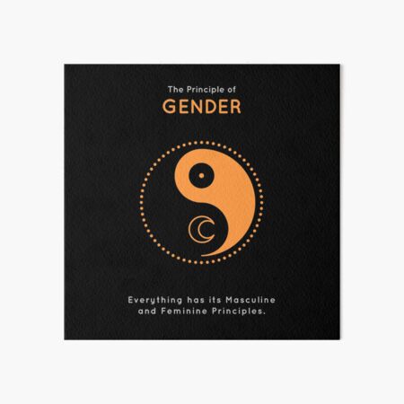 The Principle of Gender - Shee Symbol Art Board Print