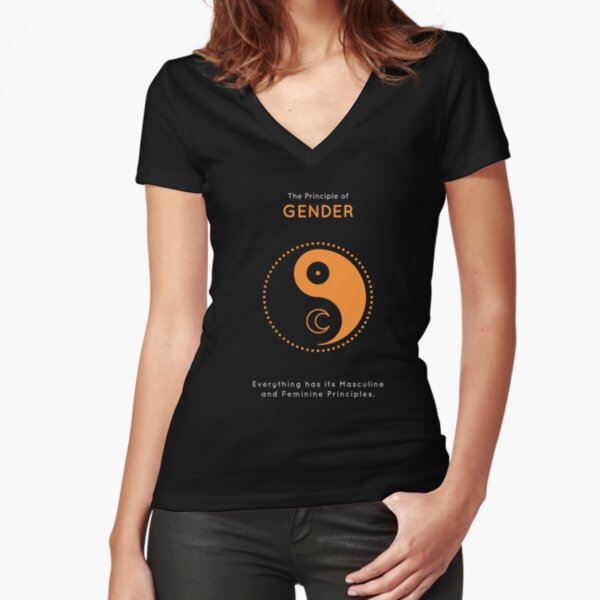 The Principle of Gender - Shee Symbol Fitted V-Neck T-Shirt