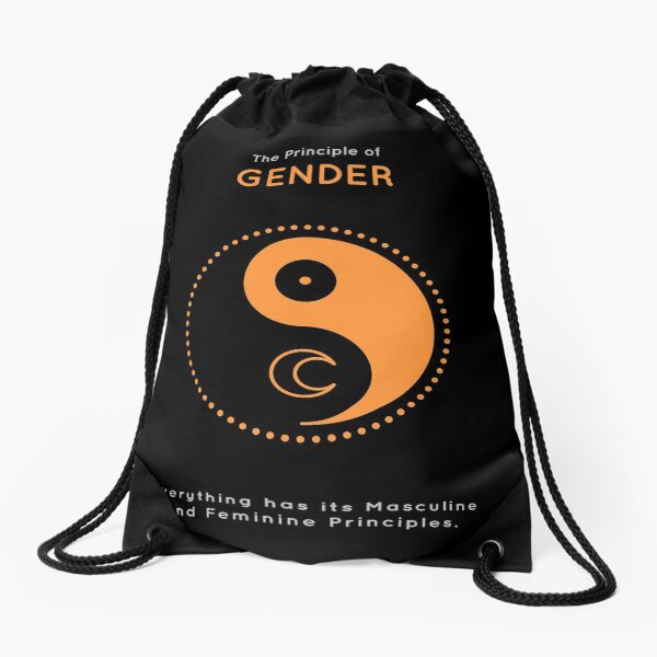 The Principle of Gender - Shee Symbol Drawstring Bag