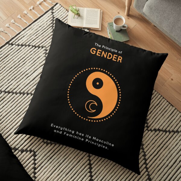 The Principle of Gender - Shee Symbol Floor Pillow