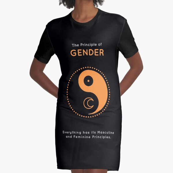 The Principle of Gender - Shee Symbol Graphic T-Shirt Dress