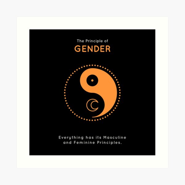 The Principle of Gender - Shee Symbol Art Print