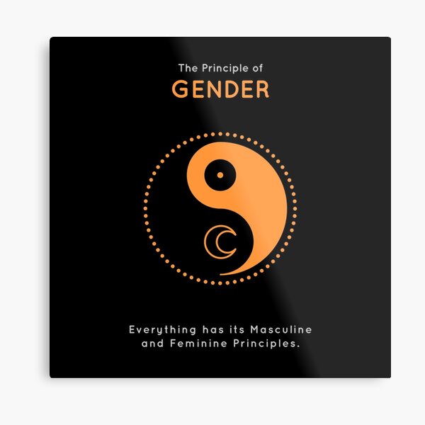 The Principle of Gender - Shee Symbol Metal Print