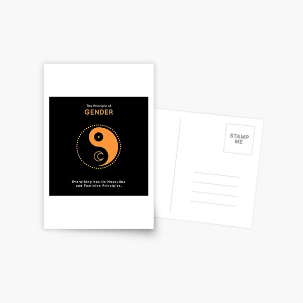 The Principle of Gender - Shee Symbol Postcard