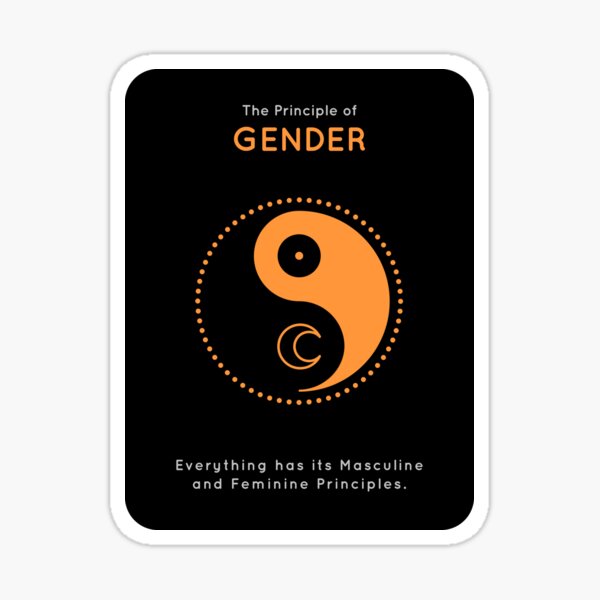 The Principle of Gender - Shee Symbol Sticker