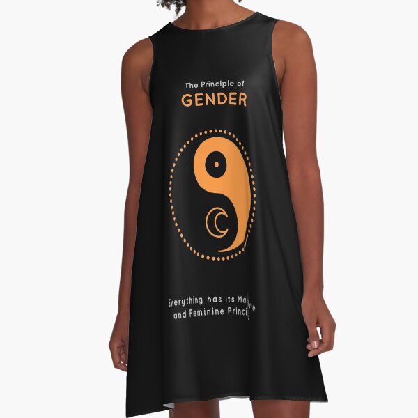 The Principle of Gender - Shee Symbol A-Line Dress