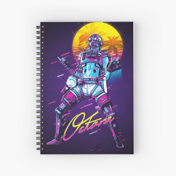 Apex Legends - Octane 80s Retro Spiral Notebook