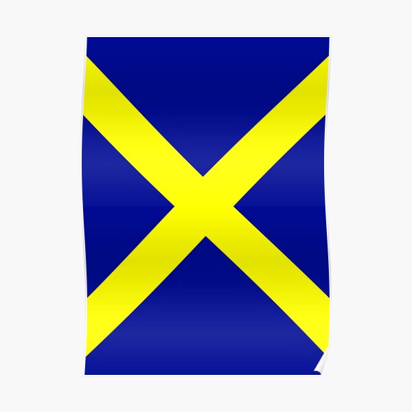 "Yellow X" Poster by kerchow Redbubble