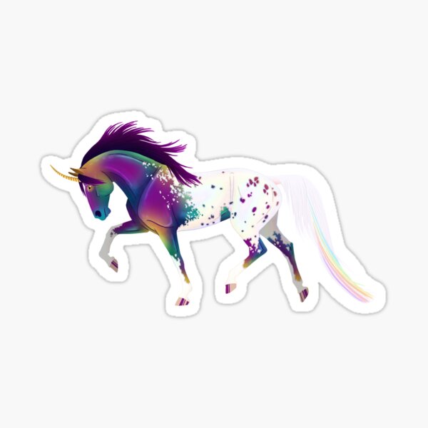 Item preview, Rainbow Unicorn - Equine Rampaige designed and sold by equinerampaige.