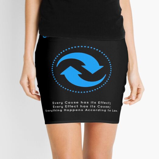 The Principle of Cause & Effect - Shee Symbol Mini Skirt