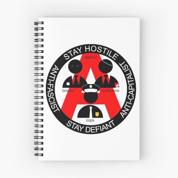 Item preview, Antifa Anticap Stay Hostile designed and sold by radLeft.