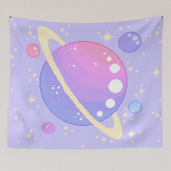 Item preview, Bi Pride Pixel Planet designed and sold by Stardust-Specks.