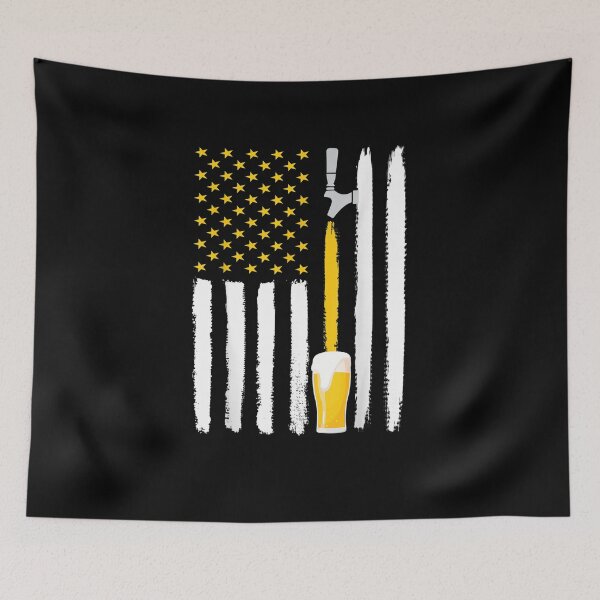 Item preview, Craft Beer American Flag USA 4th July Brewery Gift designed and sold by ALoHa99.