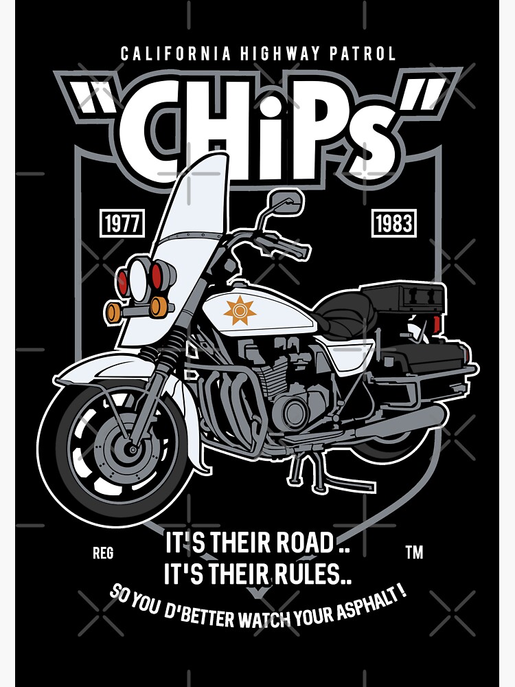 "Chips California Highway Patrol Diecast Design " Sticker by atoyz