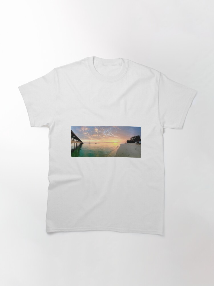 Classic T-Shirt, Sunset on Pulau Basar, Malaysia designed and sold by Dan Zetterström