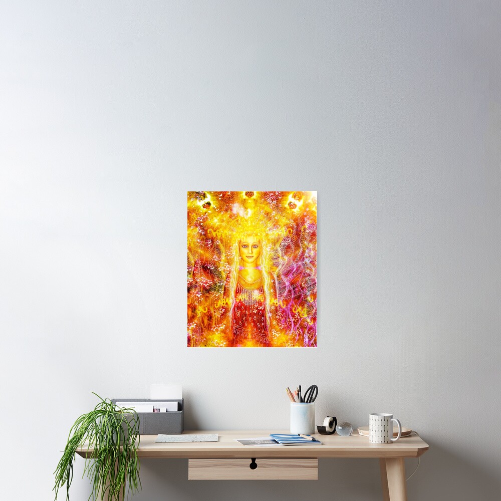 Priestess of the divine feminine - Let your light shine Art Print by Lila  Violet - Fine Art America