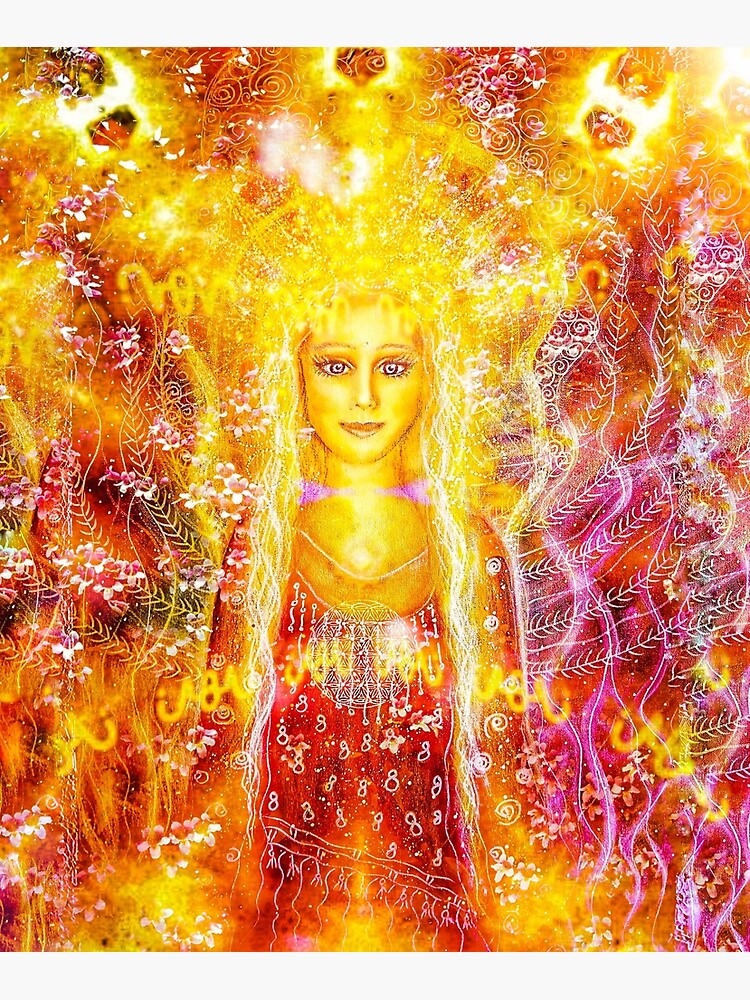 Priestess of the divine feminine - Let your light shine Art Print by Lila  Violet - Fine Art America