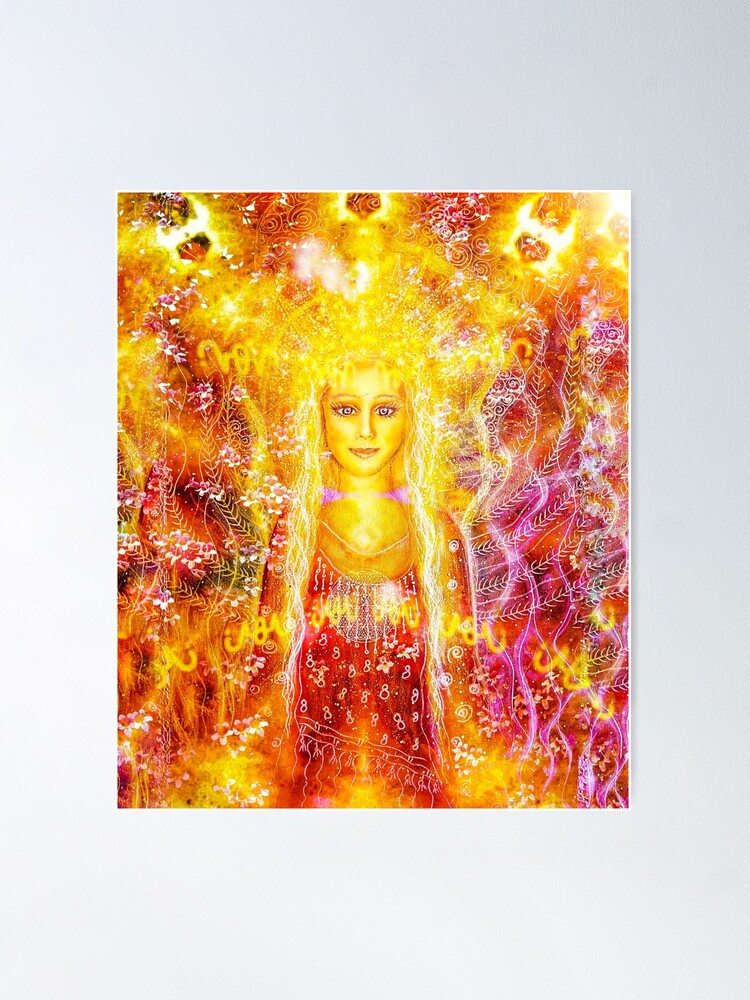 Priestess of the divine feminine - Let your light shine Art Print by Lila  Violet - Fine Art America