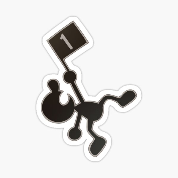 Mr. Game & Watch crowbar Sticker by KOSCs