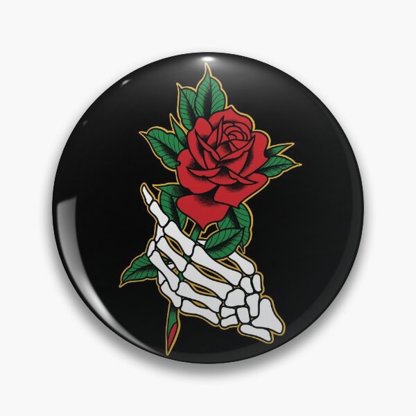 Item preview, Skeleton Hand Holding Rose designed and sold by SevenRelics.