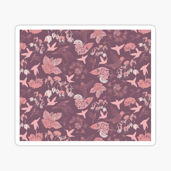 Item preview, Hummingbirds and Flowers designed and sold by Verity Elise Design.