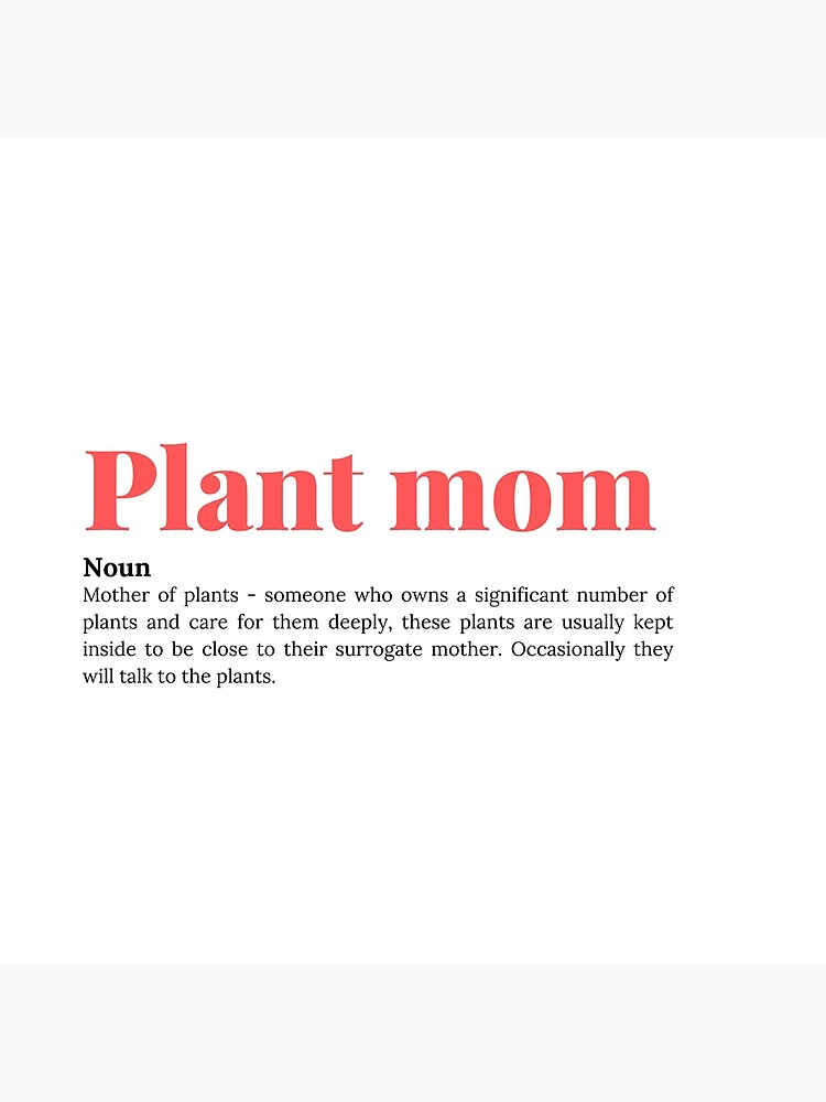 Definition Greeting Card: Plant Mom