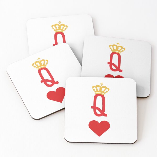 Item preview, Queen Of Hearts for Playing Cards Design for Poker Players designed and sold by silverhexagon.