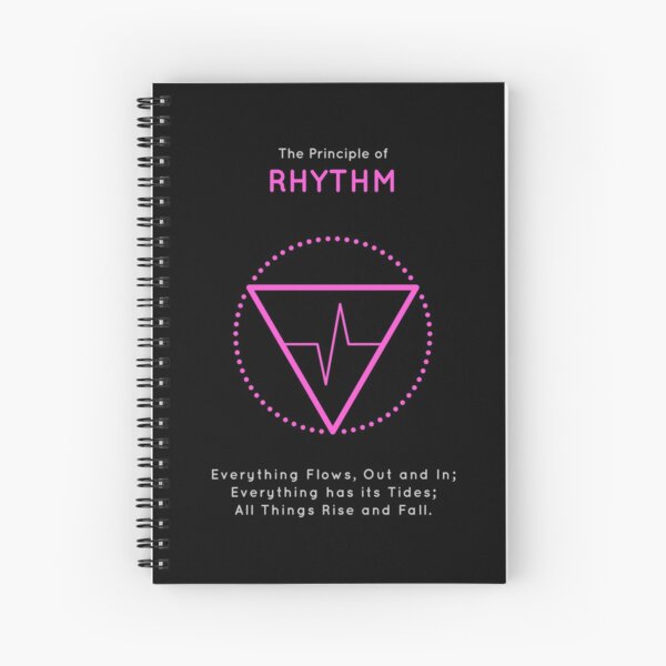 The Principle of Rhythm - Shee Symbol Spiral Notebook