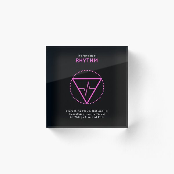 The Principle of Rhythm - Shee Symbol Acrylic Block
