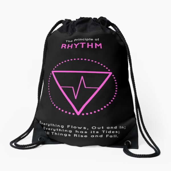 The Principle of Rhythm - Shee Symbol Drawstring Bag
