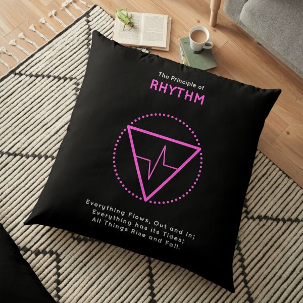 The Principle of Rhythm - Shee Symbol Floor Pillow