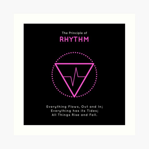 The Principle of Rhythm - Shee Symbol Art Print