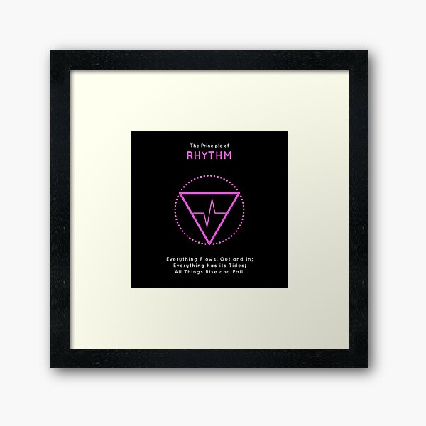 The Principle of Rhythm - Shee Symbol Framed Art Print