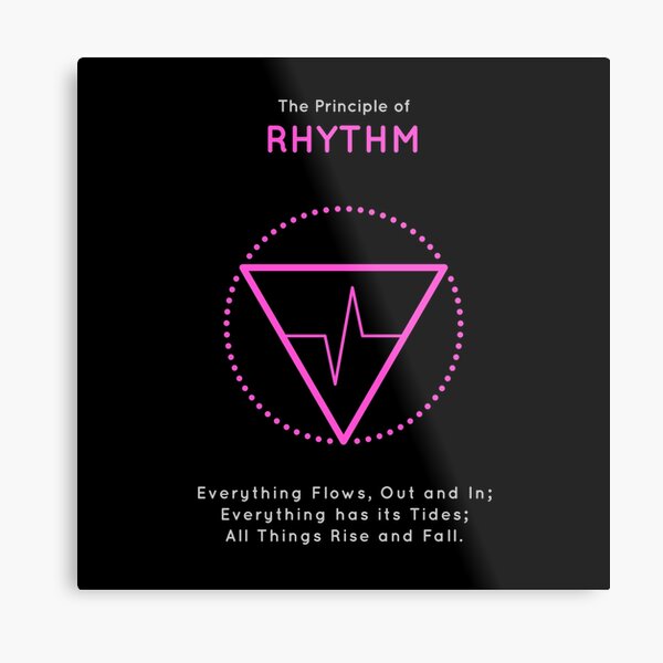 The Principle of Rhythm - Shee Symbol Metal Print