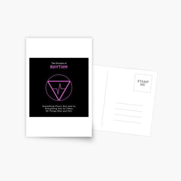 The Principle of Rhythm - Shee Symbol Postcard