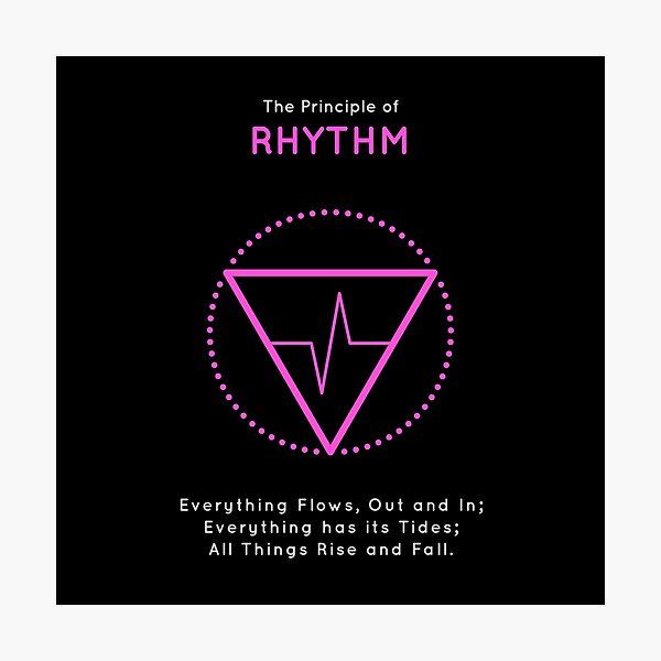 The Principle of Rhythm - Shee Symbol Photographic Print
