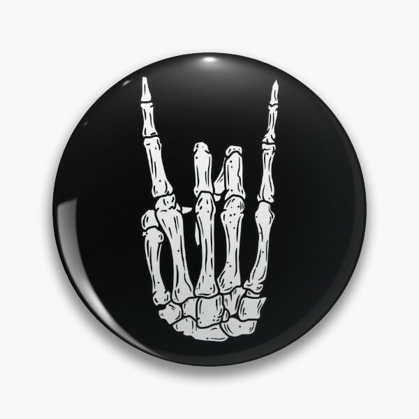 Item preview, Skeleton Hand rocking Heavy Metal Horns  designed and sold by SevenRelics.