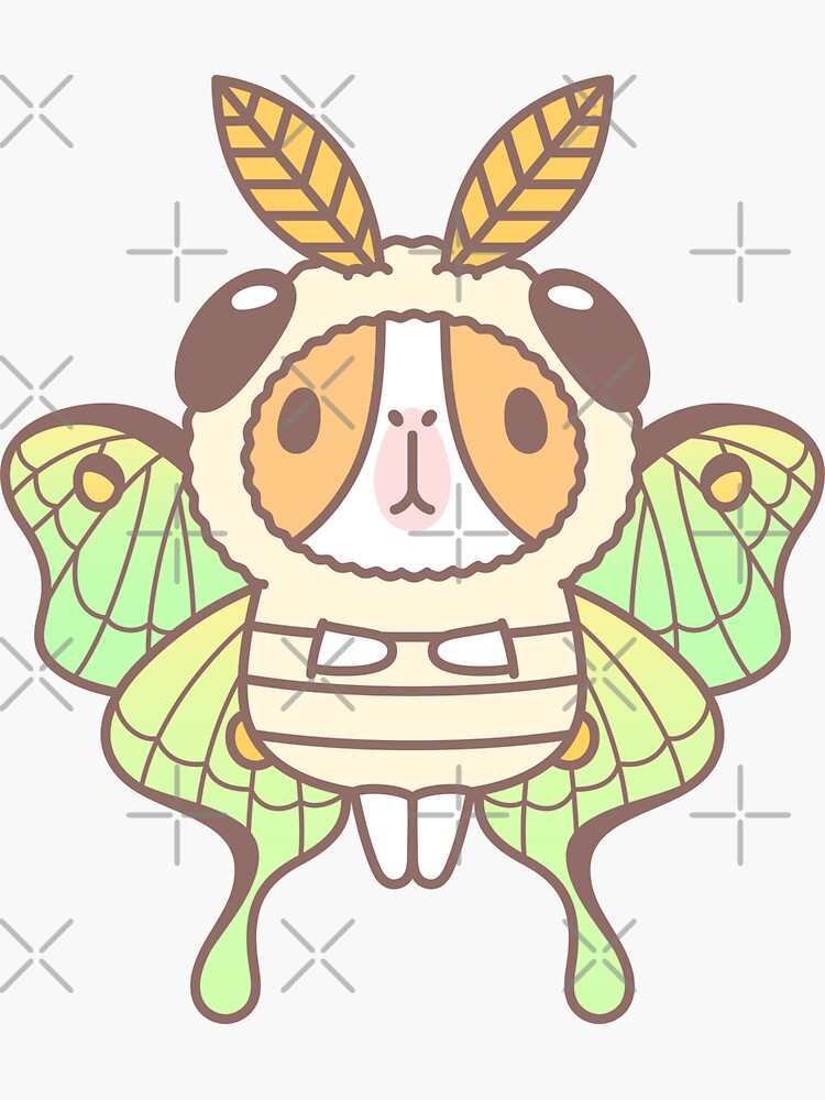 Guinea pig in Luna Moth Costume by Miri-Noristudio