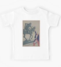 Uncle Sam shaking hands with the marquis de Lafayette 1757 1834 Kids Tee