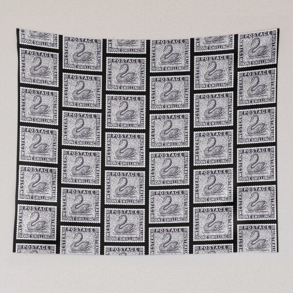 Item preview, Postage Stamp Western Australia One Shilling Swan Stampt designed and sold by Pixelchicken.