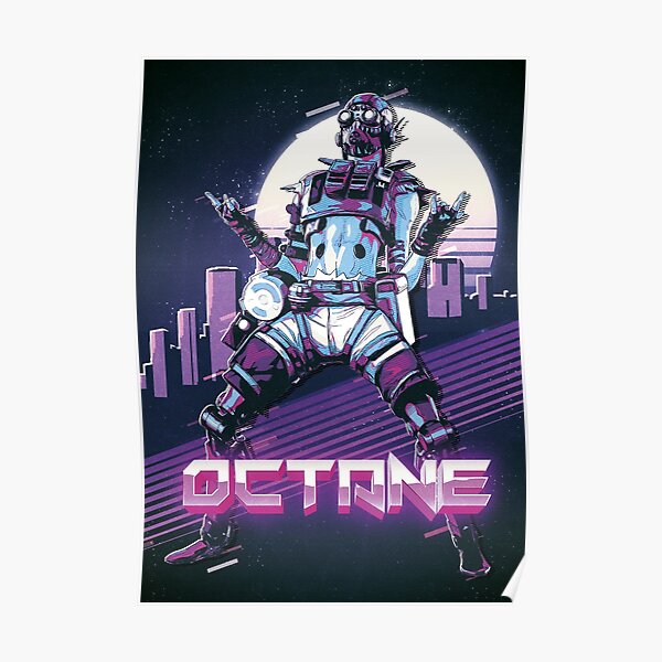 Apex Legends - Octane 80s Retro Poster