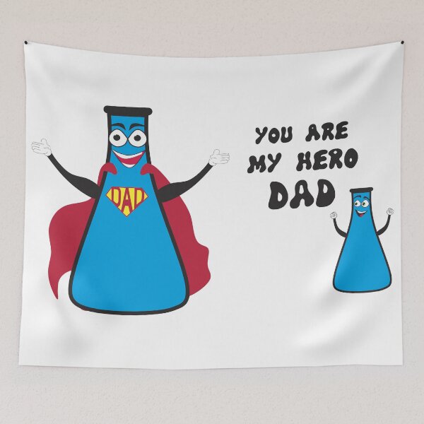 Item preview, YOU ARE MY HERO DAD designed and sold by Polyartbenali.
