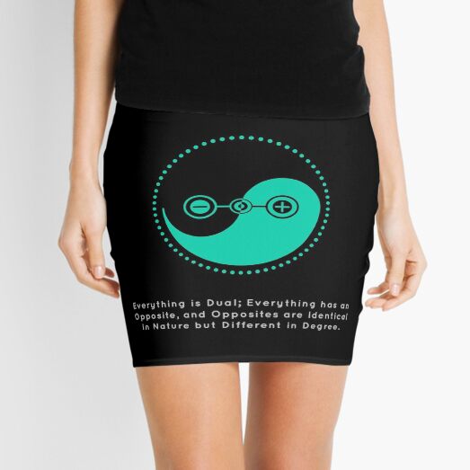 The Principle of Polarity - Shee Symbol Mini Skirt