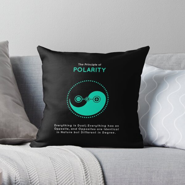 The Principle of Polarity - Shee Symbol Throw Pillow