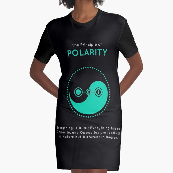 The Principle of Polarity - Shee Symbol Graphic T-Shirt Dress
